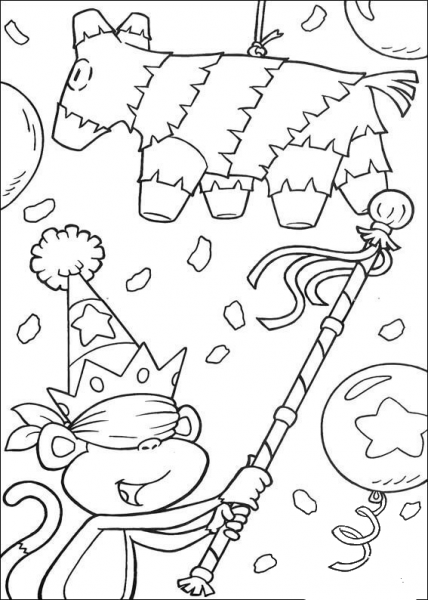 Boots Is Playing  coloring page image