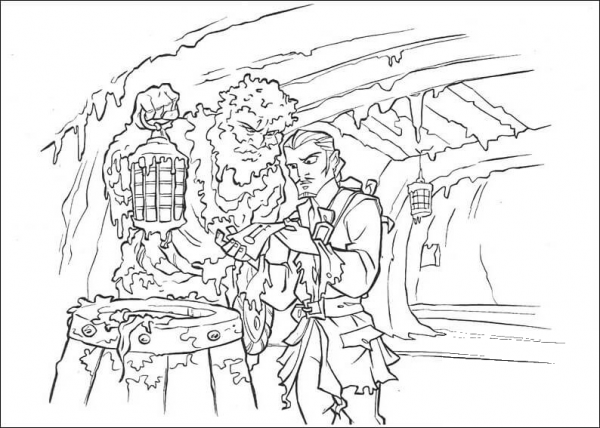 Bootstrap Bill Turner and Will Turner are looking at the map coloring page image