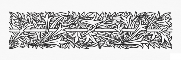 Border Or Sidepiece Foliage Entwined Around a Pole coloring page image