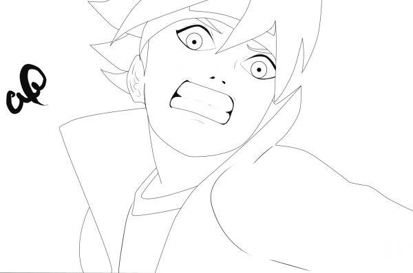 Boruto coloring page image
