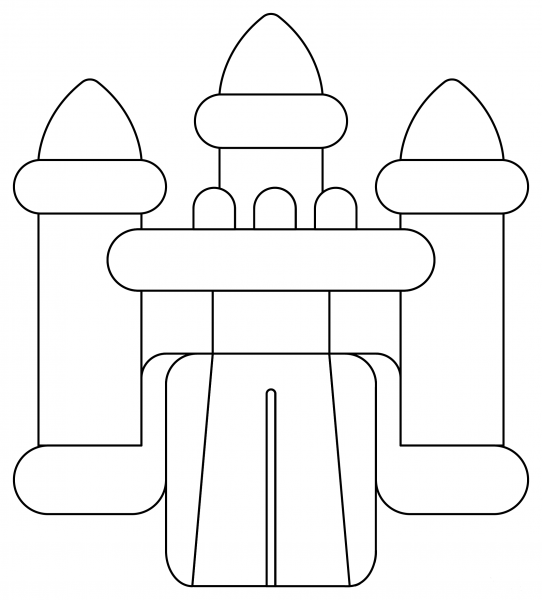Bounce House coloring page image