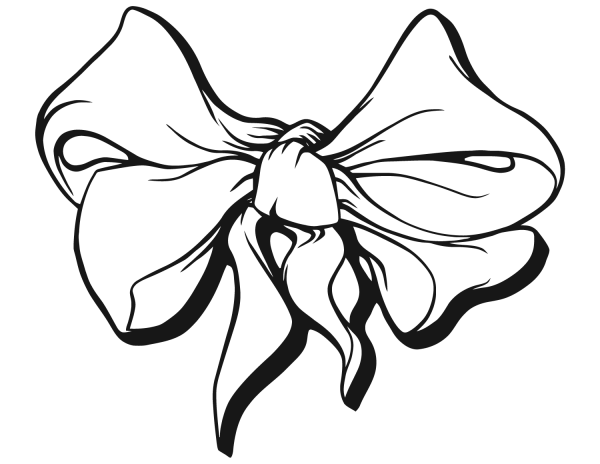 Bow coloring page - ColouringPages