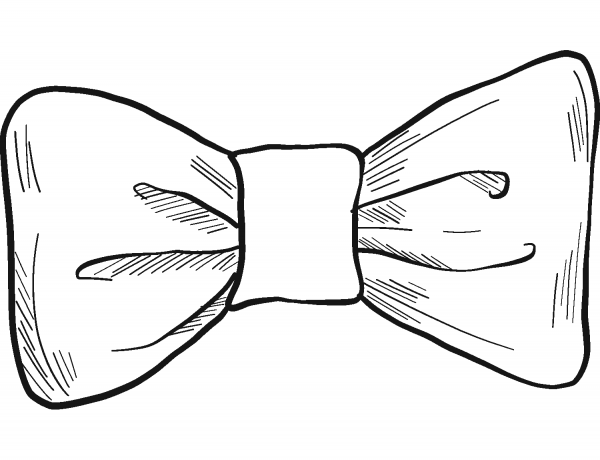 Bow Tie coloring page - ColouringPages
