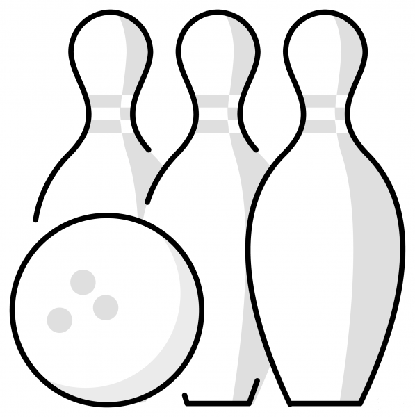 Bowling Emoji coloring page image