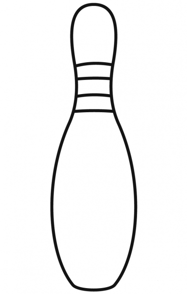 Bowling Pin coloring page image