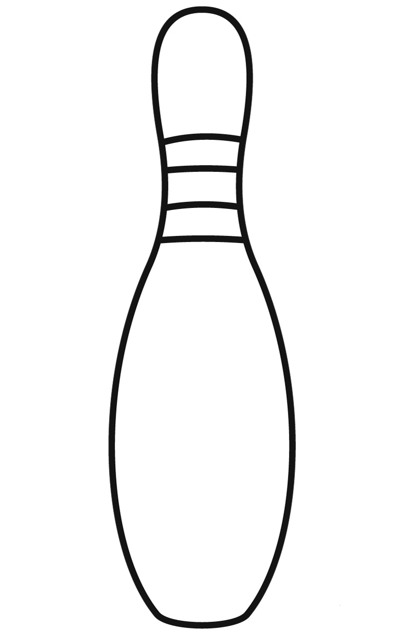 Bowling Pin coloring page - ColouringPages