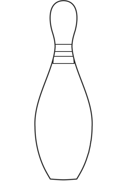 Bowling Pin coloring page image