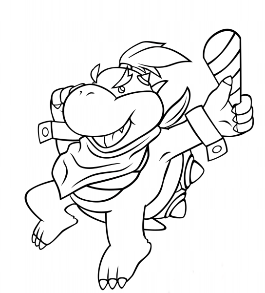 Bowser Jr. coloring page image