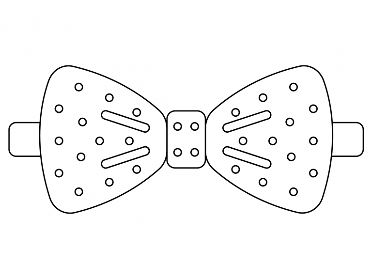 Bowtie coloring page - ColouringPages