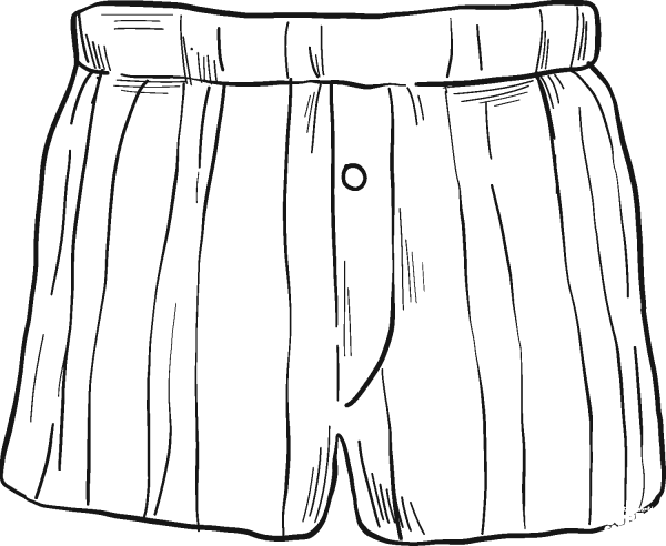 Boxer briefs coloring page image