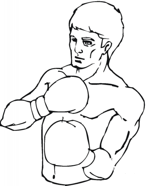 Boxer  coloring page image