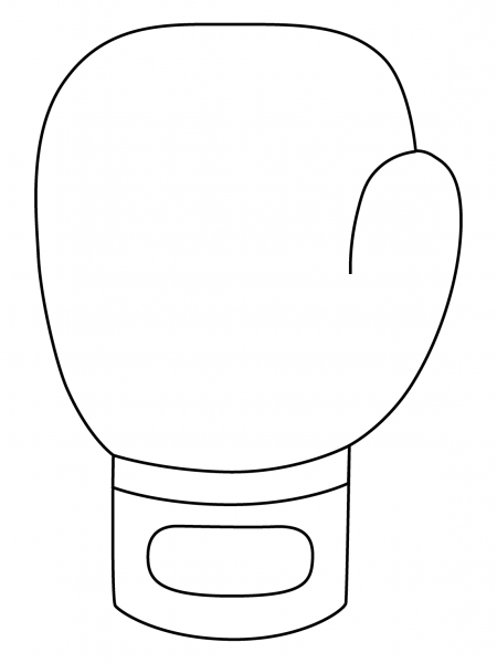 Boxing Glove Emoji coloring page image