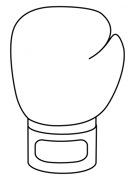 Boxing Glove Emoji coloring page image