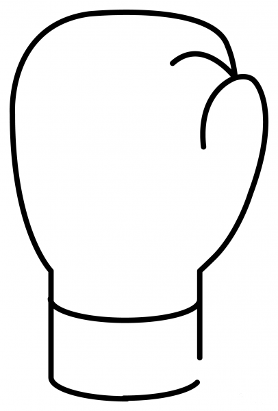 Boxing Glove Emoji coloring page image