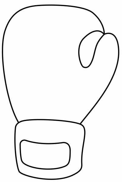 Boxing Glove Emoji coloring page image