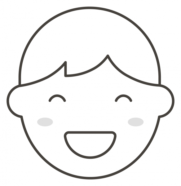 Boy coloring page image