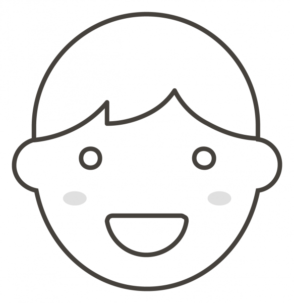 Boy coloring page image