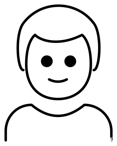 Boy Emoji coloring page image