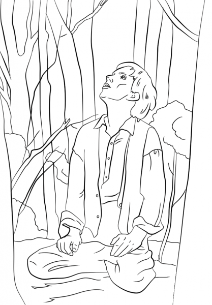 Boy Joseph Smith coloring page image