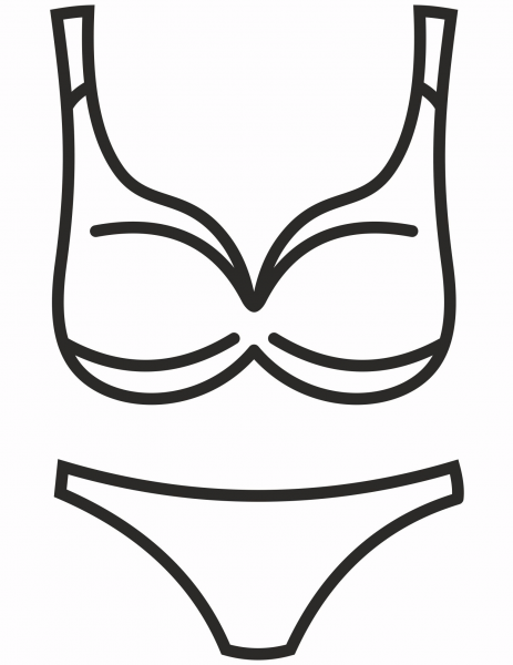 Bra coloring page image
