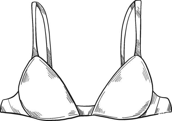 Bra coloring page image