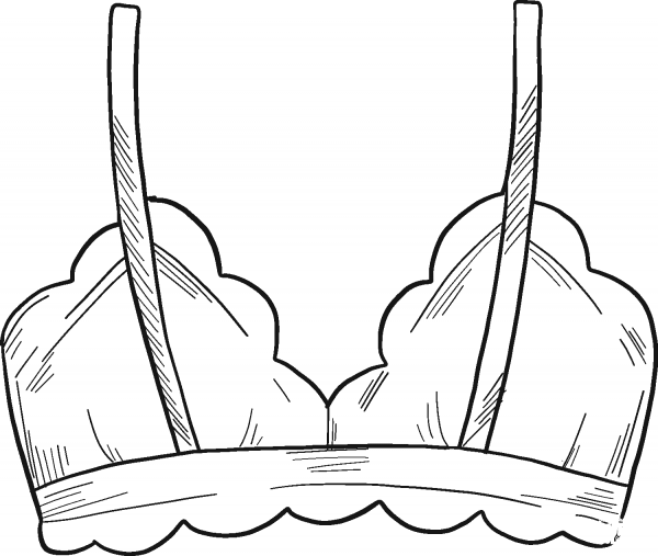 Bra coloring page image