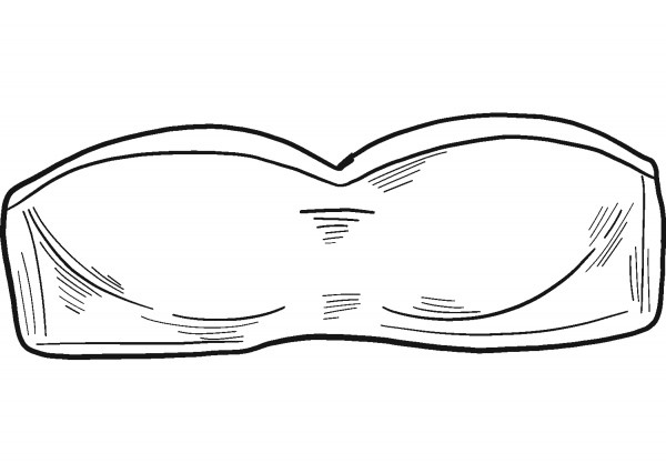 Bra coloring page image