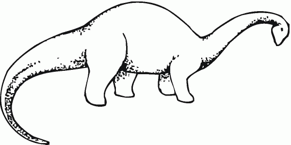 Brachiosaurus coloring page image