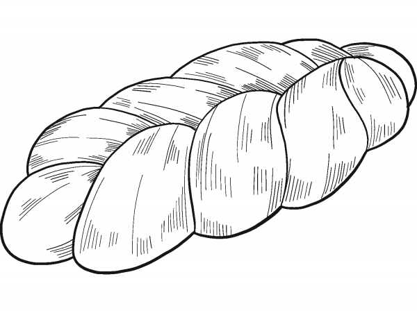 Bread coloring page image