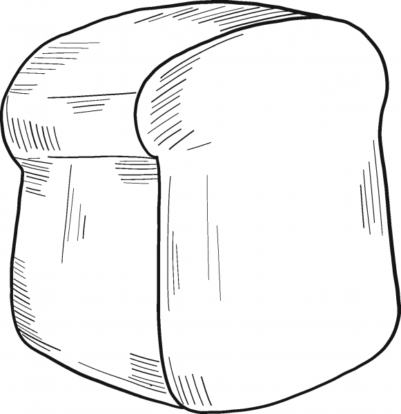 Bread coloring page image