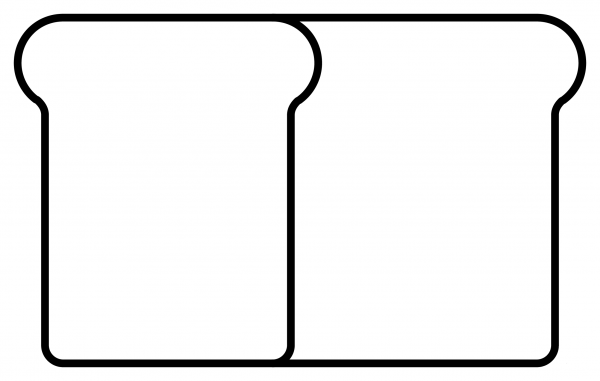 Bread Emoji coloring page image