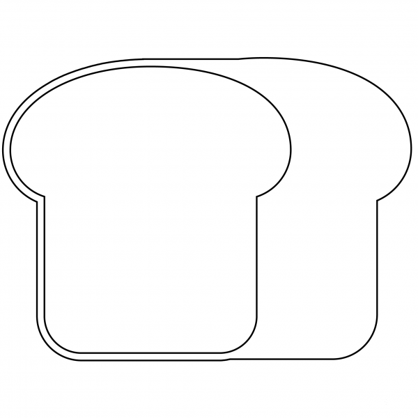 Bread Emoji coloring page image