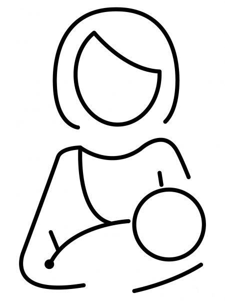 Breast Feeding Emoji coloring page image
