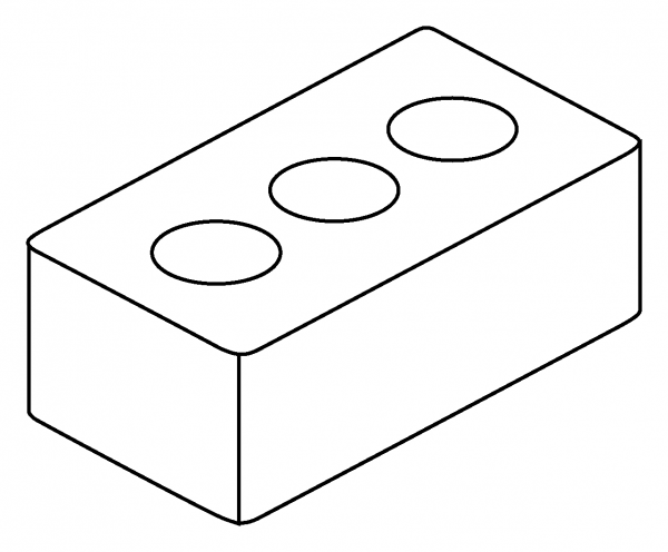 Brick Emoji coloring page image