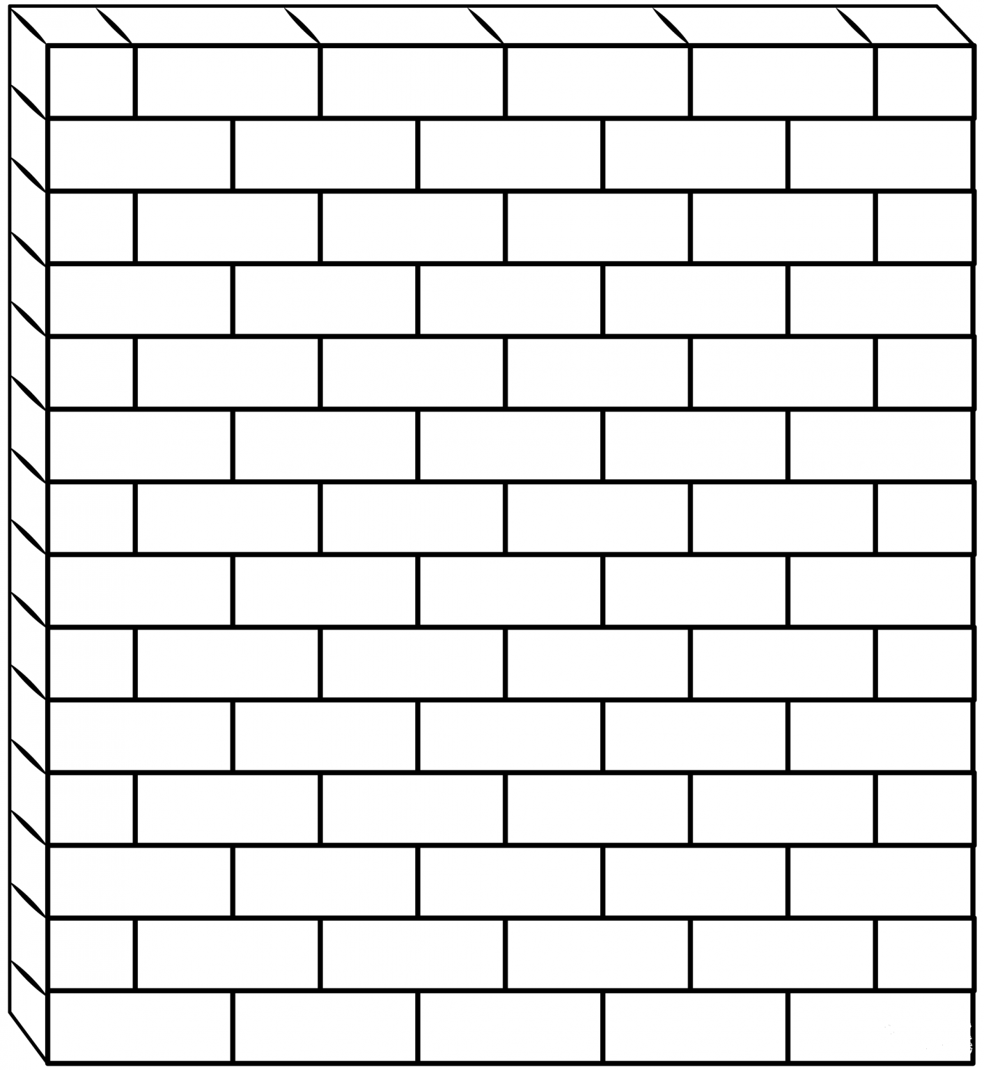 Brick Wall coloring page - ColouringPages