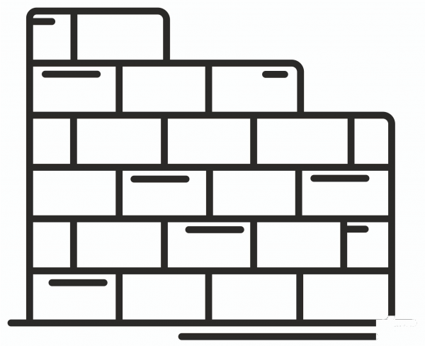 Brick Wall coloring page image