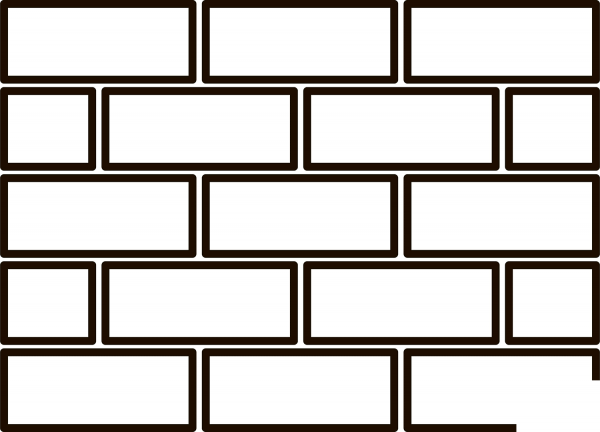 Brick Wall coloring page image