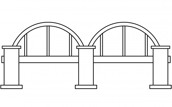Bridge coloring page image