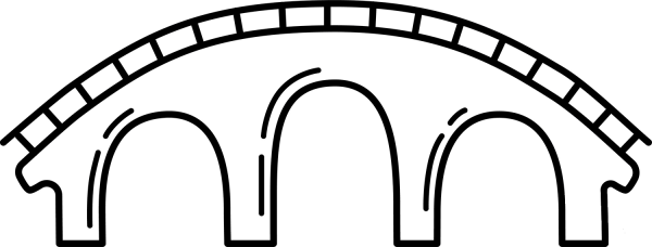 Bridge coloring page image