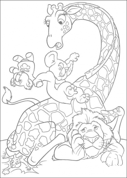 Bridget, Samson And Nigel  coloring page image