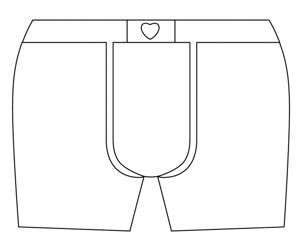 Briefs coloring page image
