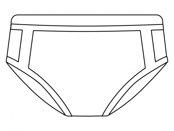 Briefs Emoji coloring page image