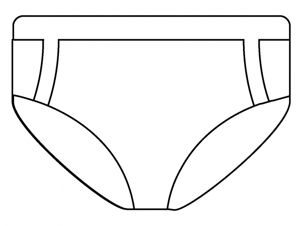 Briefs Emoji coloring page image
