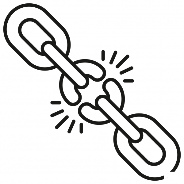 Broken Chain coloring page image