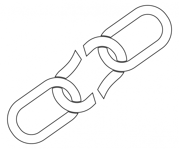 Broken Chain coloring page image
