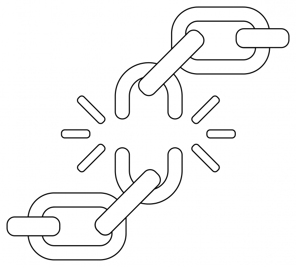 Broken Chain coloring page image