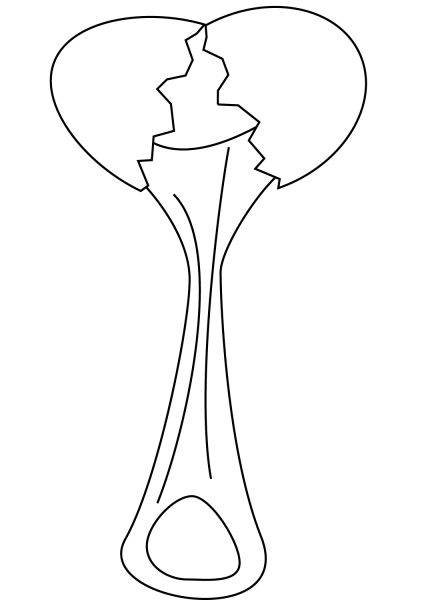 Broken Egg coloring page image