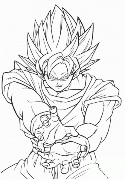 Broly  coloring page image