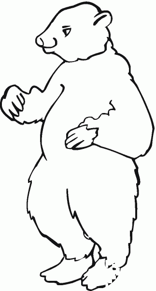 Brown Bear 9 coloring page image