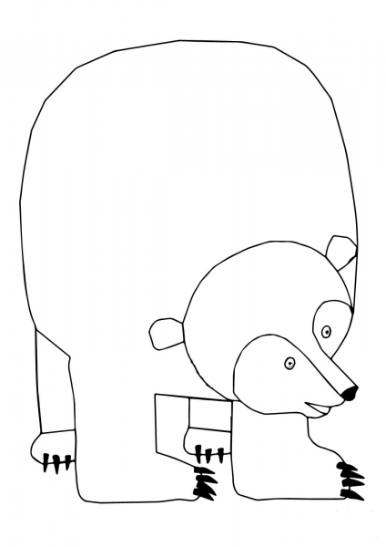 Brown Bear, Brown Bear, What do You See coloring page image
